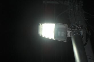 写真:青沼通りLED街路灯の様子