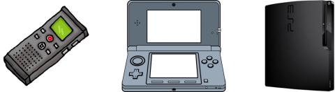 レコーダー(IC・テープ)、電子辞書、ゲーム機(携帯型・据置型)の画像