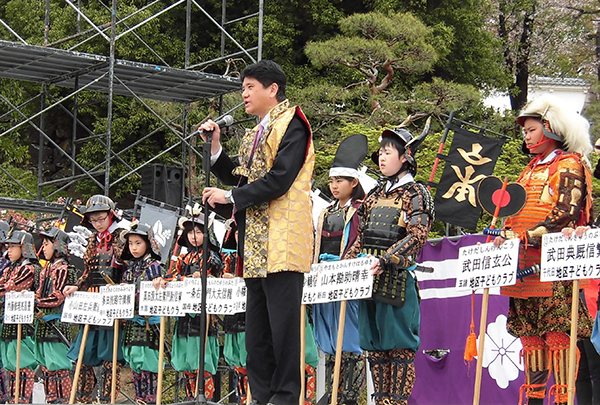 4月10日 第45回信玄公祭り 剣道大野試合の写真2