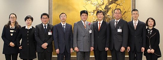 11月9日 成都市政府代表団 市長表敬訪問の写真