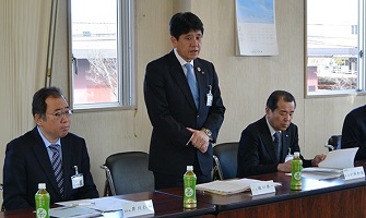 2月10日 「山梨県食品工業団地」入居企業の代表者との意見交換会の写真1