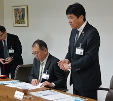 2月14日 「アリア・ディ・フィレンツェ」入居企業の代表者との意見交換会の写真1