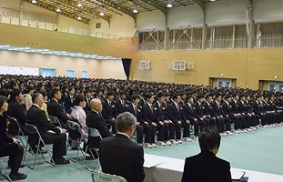 3月1日 甲府商業高等学校 第114回 卒業証書授与式の写真1