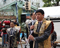 4月8日 信玄公祭り 甲府市参加団体合同出陣式の写真
