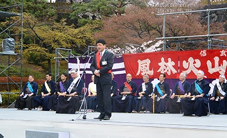 4月9日 信玄公祭り 剣道大野試合・子ども武者行列の写真1