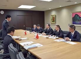 4月10日 中国 四川省 彭州市 介護福祉視察団 表敬訪問の写真1