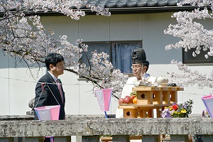4月13日 武田神社 墓前祭・直会の写真1