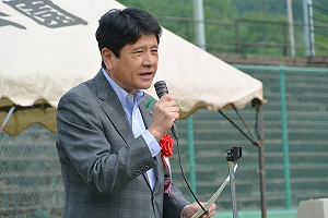 5月17日 甲府市高齢者学級協議会第8回グラウンド・ゴルフ大会の写真1