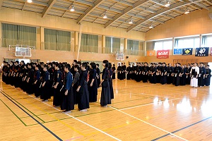 7月2日 第39回甲府市剣道選手権大会 開会式の写真2