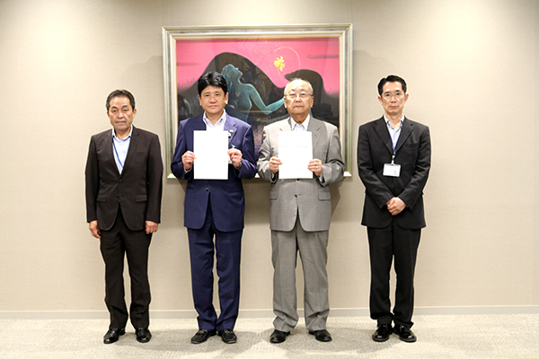 8月2日 甲府市災害ボランティアセンターの運営に関する協定調印式の写真2