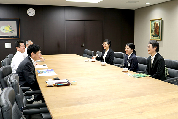 9月21日 JICAボランティア表敬訪問の写真1
