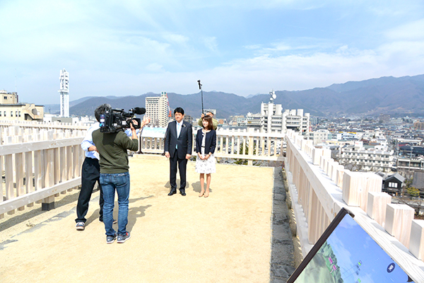 3月26日 こうふ開府500年テレビ番組「甲府31歴史探訪」4月1日開始の写真1