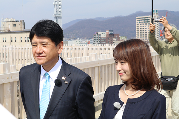 3月26日 こうふ開府500年テレビ番組「甲府31歴史探訪」4月1日開始の写真2