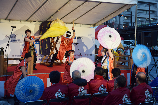 開幕直前こうふ冬の陣赤備えオープニングイベントの写真5