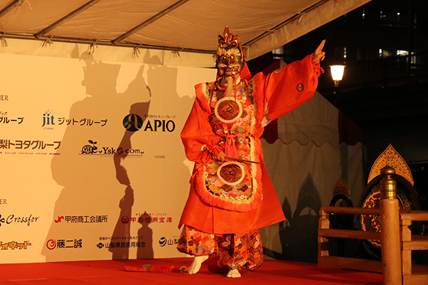 開幕直前こうふ冬の陣赤備えオープニングイベントの写真7