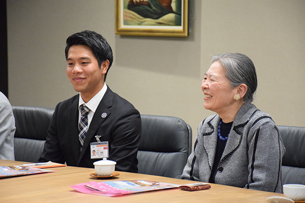 JICAボランティア(青年海外協力隊)との面会の写真3