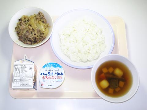 20190827給食メニュー
