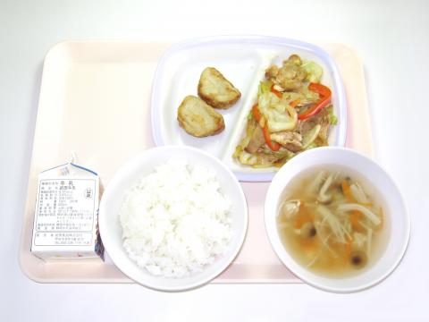 20191002給食メニュー