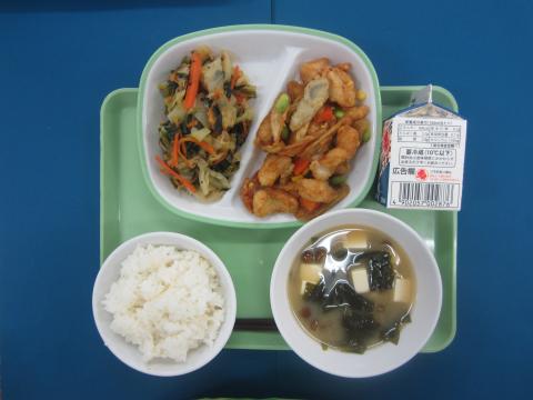 20191218給食メニュー