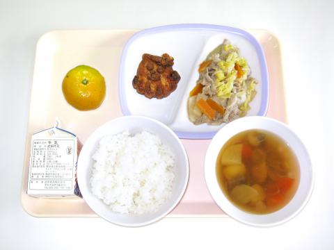 20220121給食メニュー
