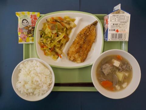 2022020304給食メニュー