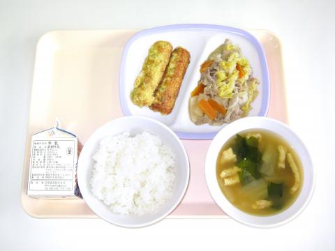 20220323給食メニュー