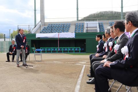 緑が丘球場・庭球場 除幕式3