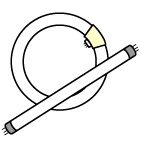 蛍光灯のイラスト