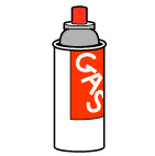 カセットボンベのイラスト
